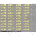 Cabside Numbersets 61020-61039