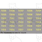 Cabside Numbersets for BR Standards