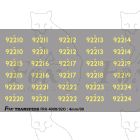 Cabside Numbersets for BR Standards (92210-92224)