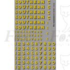 SR Bulleid Sunshine Lettering/Numbering 1941-1948