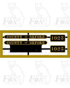 1023 COUNTY OF OXFORD 