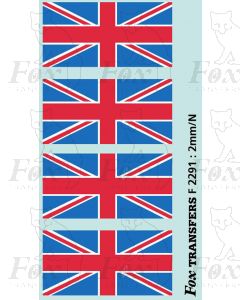 Class 47 Silver Jubilee Union Flags, 2 pairs