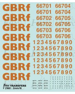 GBRf lettering/TOPS numbering 66701-66706