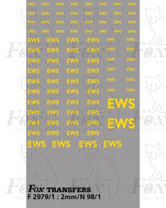 EWS Freight Vehicle EWS Lettering (yellow)