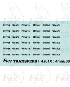 InterCity - Driver/Guard/Private 