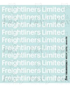 Freightliner Limited 1970s container logos