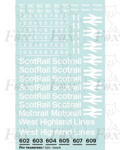 ScotRail Blue/Grey & West Highland Lines Detailing