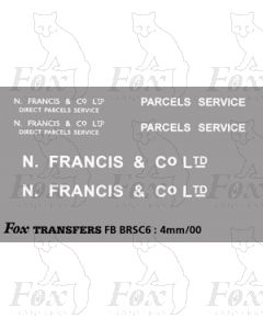 N FRANCIS + CO LTD