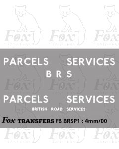 B.R.S PARCELS SERVICES (for van sides with headboards)
