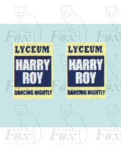 Advertisement 1930s, 1940s & 1950s - LYCEUM HARRY ROY DANCING NIGHTLY