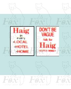 Advertisement 1950s & 1960s - Haig in every LOCAL HOTEL
