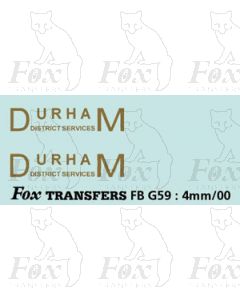 FLEETNAMES - DURHAM (District Services) - with underline