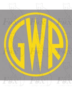 GWR Shirtbutton Motif - Size 2 - SUPPLIED AS SELF ADHESIVE VINYL