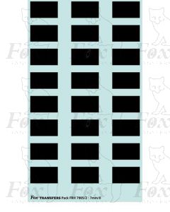 Freight Vehicle Number Patches, black