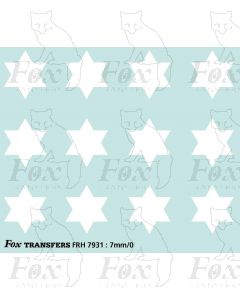 Fast Traffic Stars for freight vehicles, white 
