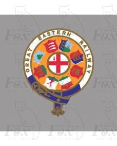 GER GREAT EASTERN RAILWAY CRESTS - 2 pairs 7 inch